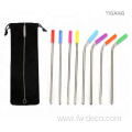 eco-Friendly reusable 304 stainless Steel Drinking Straws